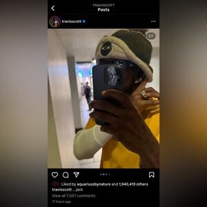 Vintage Oakley Black & Tan Ushanka Trapper Ski Hat - Seen on Travis Scott -Mint